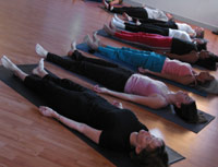 Living Yoga Program, yoga teacher training school, group savasana